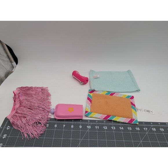 American Girl Doll Accessories Towel Mat Yogurt Duffle Bag Skirt Lot